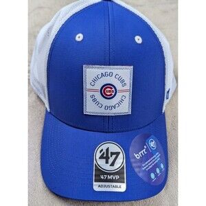 Chicago Cubs '47 MLB  Blue MVP Adjustable Strapback Hat Adjustable White/Blue